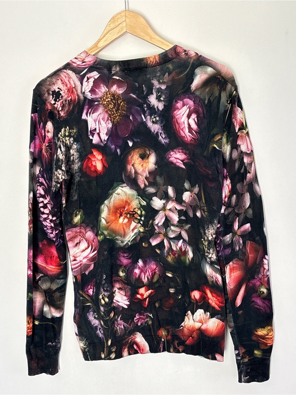 TED BAKER London Women Noline Shadow Floral Print Sweater Eu3 Fits Small/Medium - Picture 11 of 16